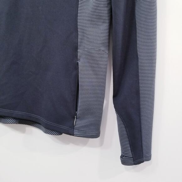 Athleta Activewear 1/2 Zip Stripe Pull Over with Pockets - Picture 3 of 11